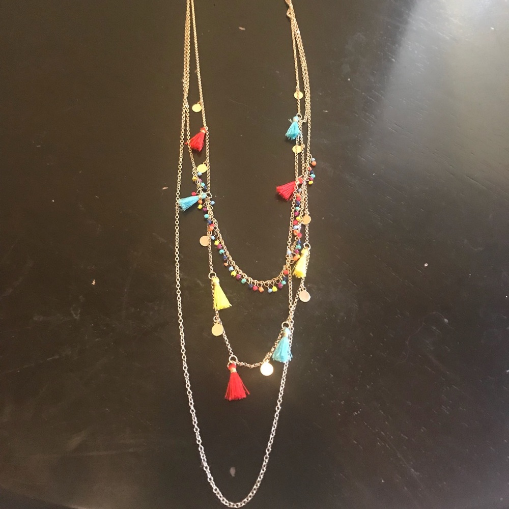 Colorful necklace ❤️💛💙